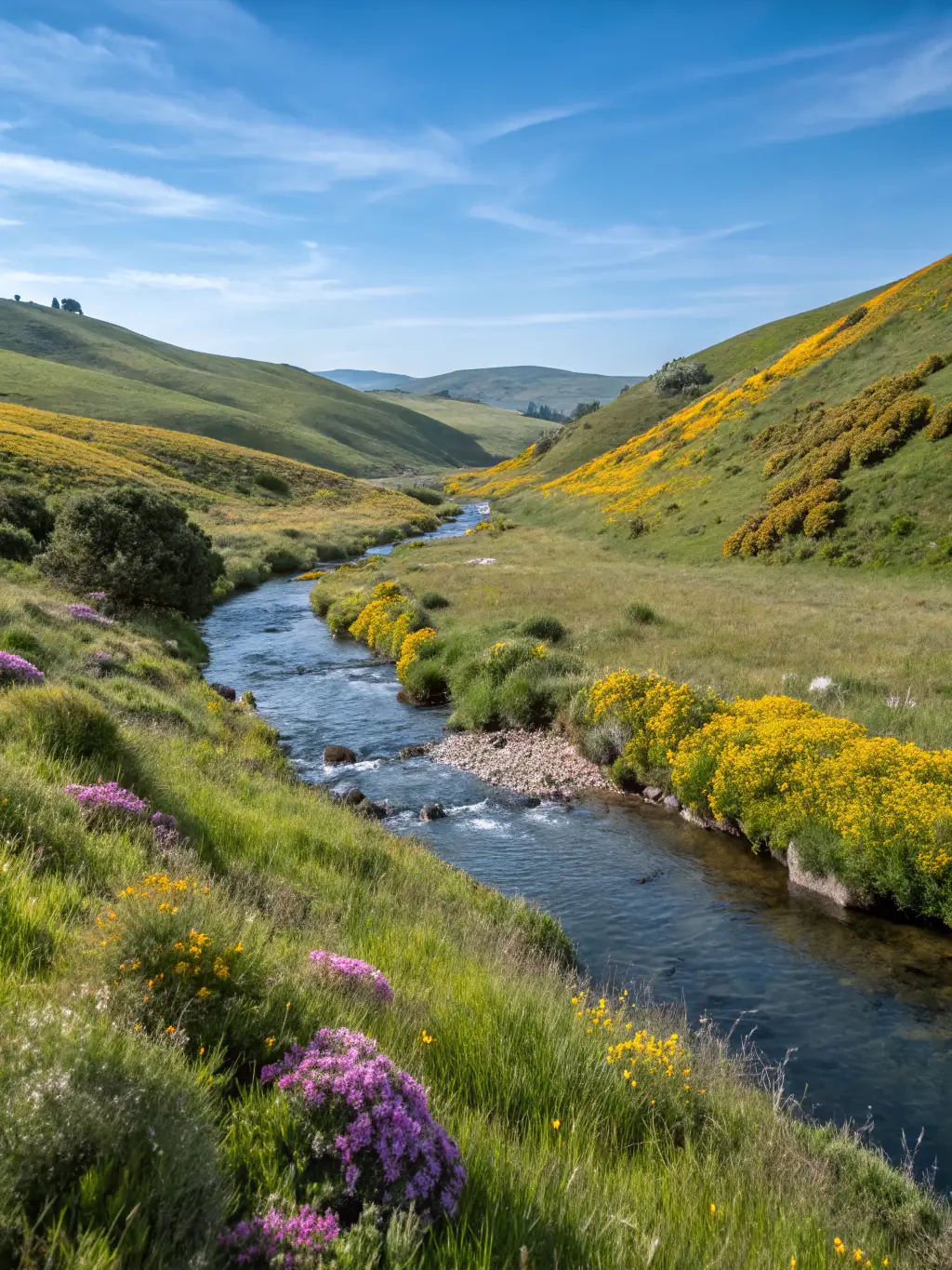 A scenic view of the Paulhenc region, highlighting the natural beauty and biodiversity that A.C.C.A DE PAULHENC is dedicated to preserving through its conservation efforts.
